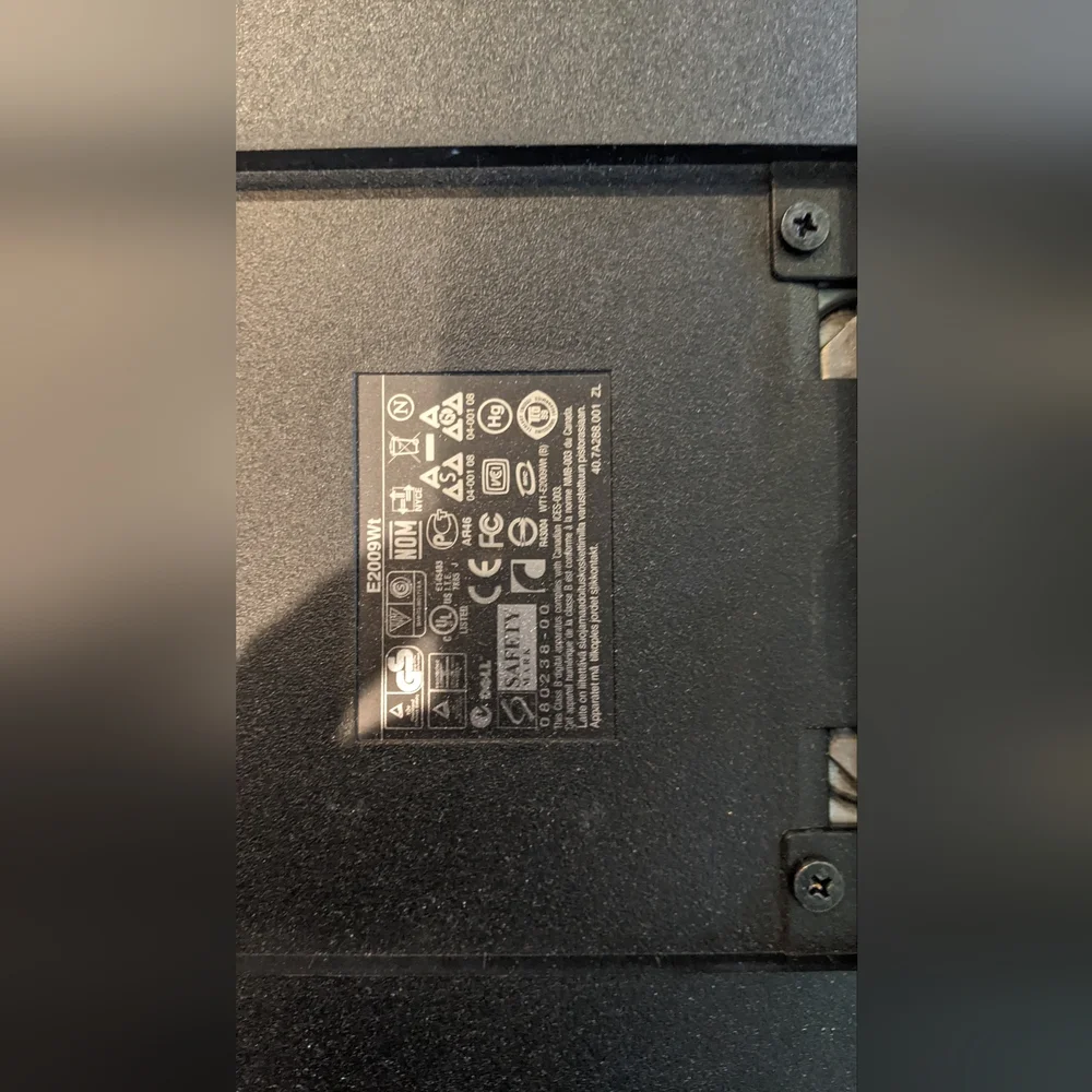 Dell E2009WT 20